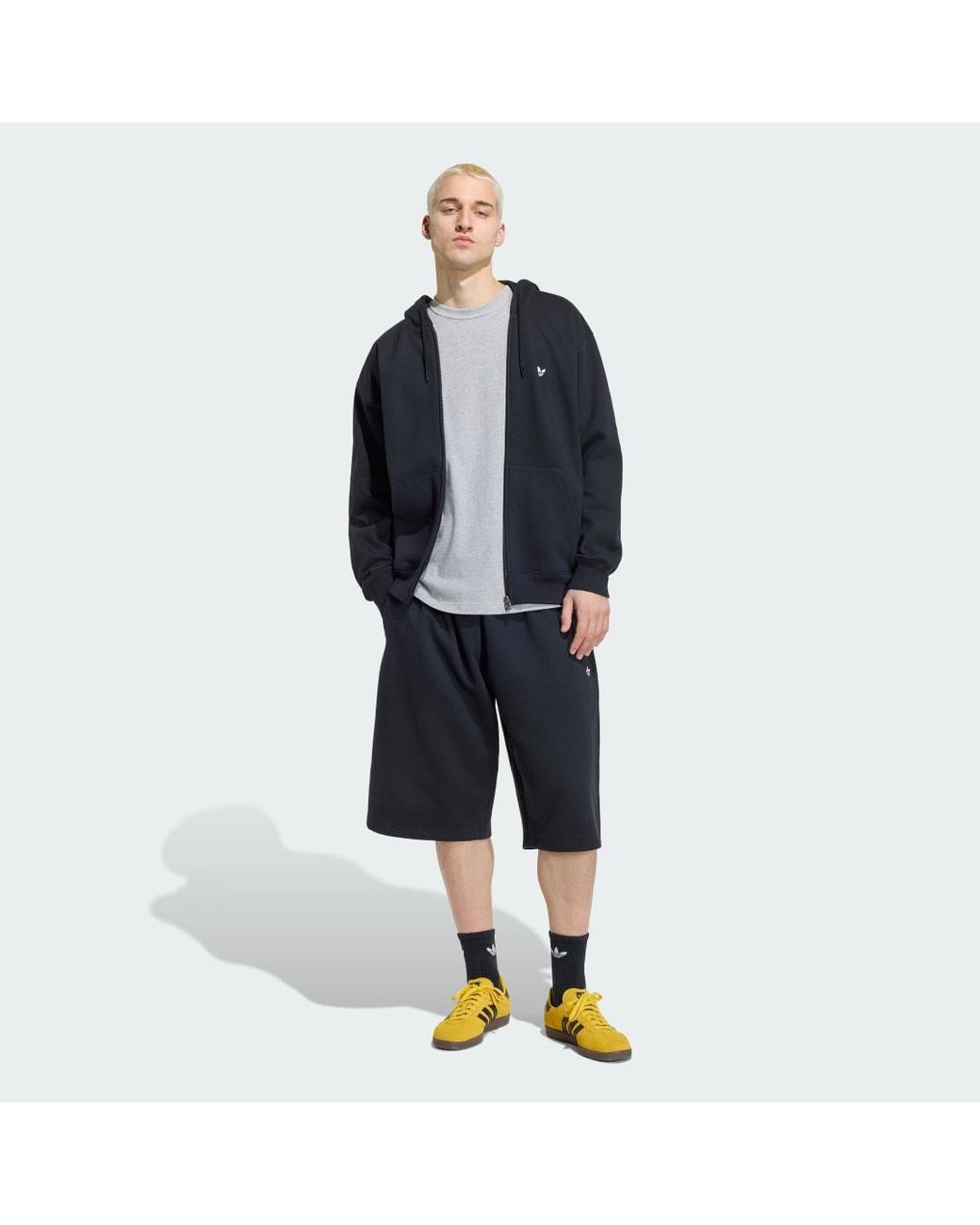 Adidas Gray Trefoil Essentials T-Shirt for men