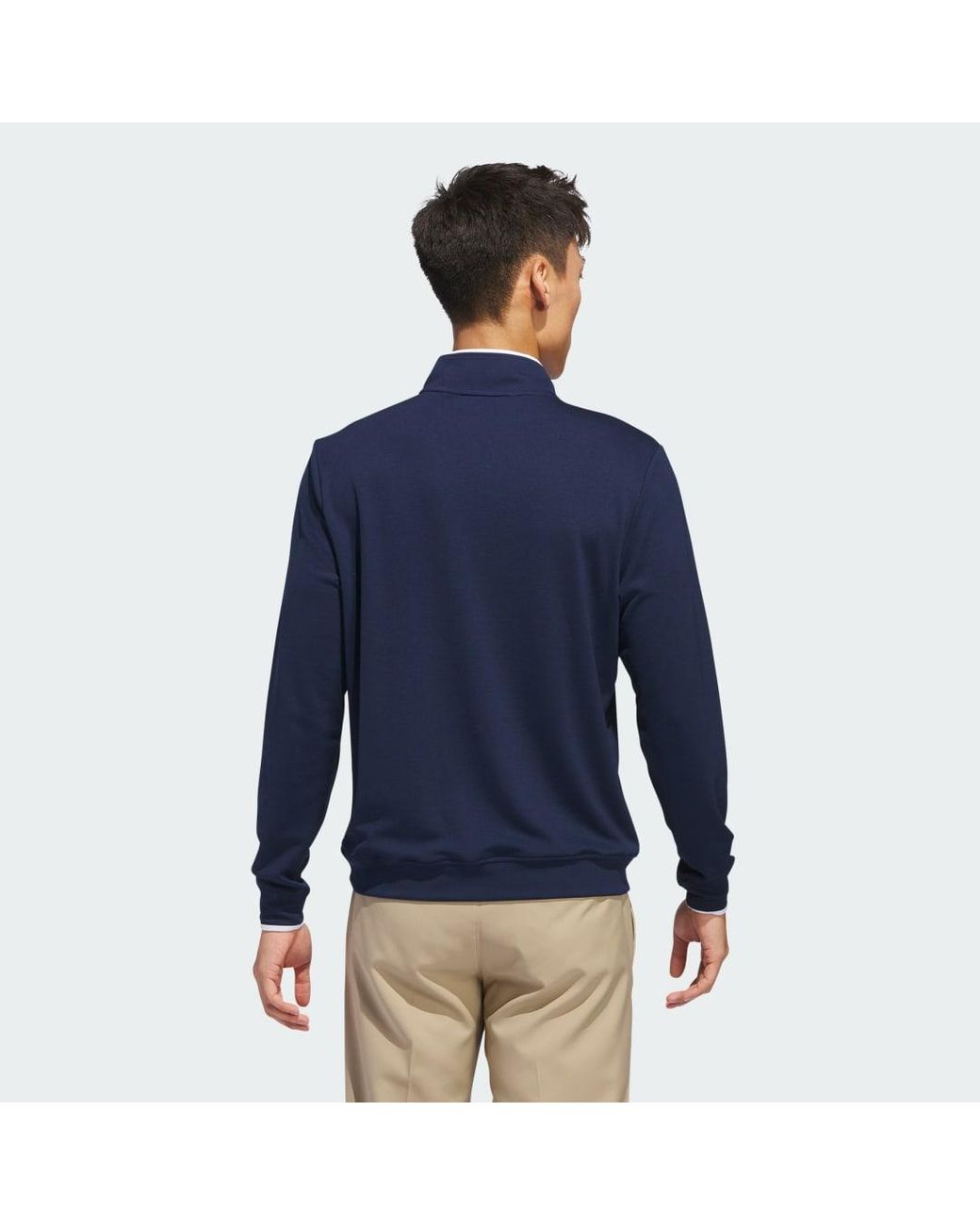 Adidas Blue Lightweight Half-zip Top for men