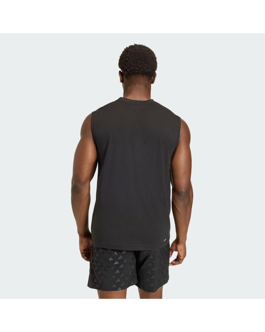 Adidas Originals Black Workout Essentials Feelready Sleeveless T-Shirt for men