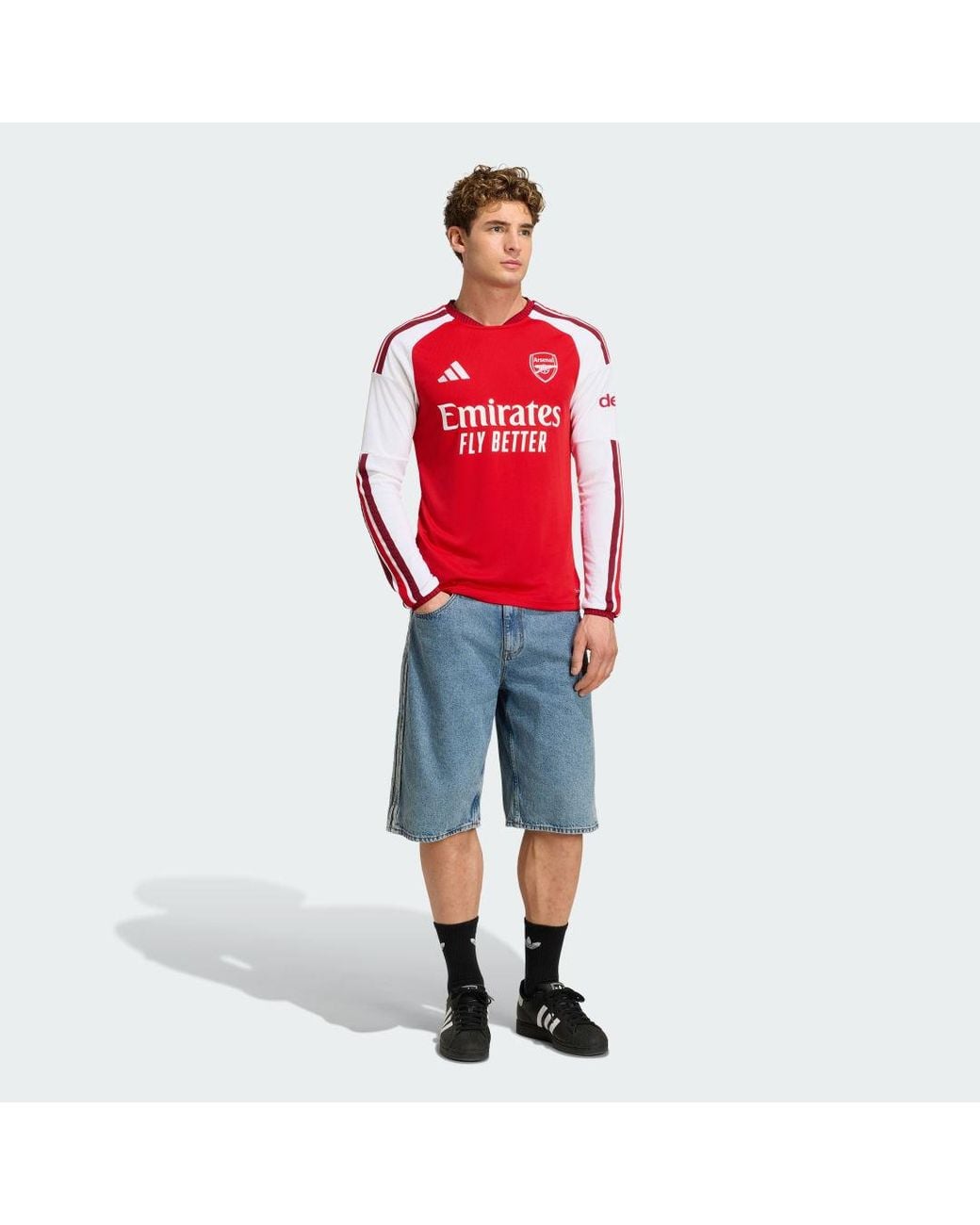 Adidas Red Arsenal Fc 26/27 Home Long Sleeve Jersey for men