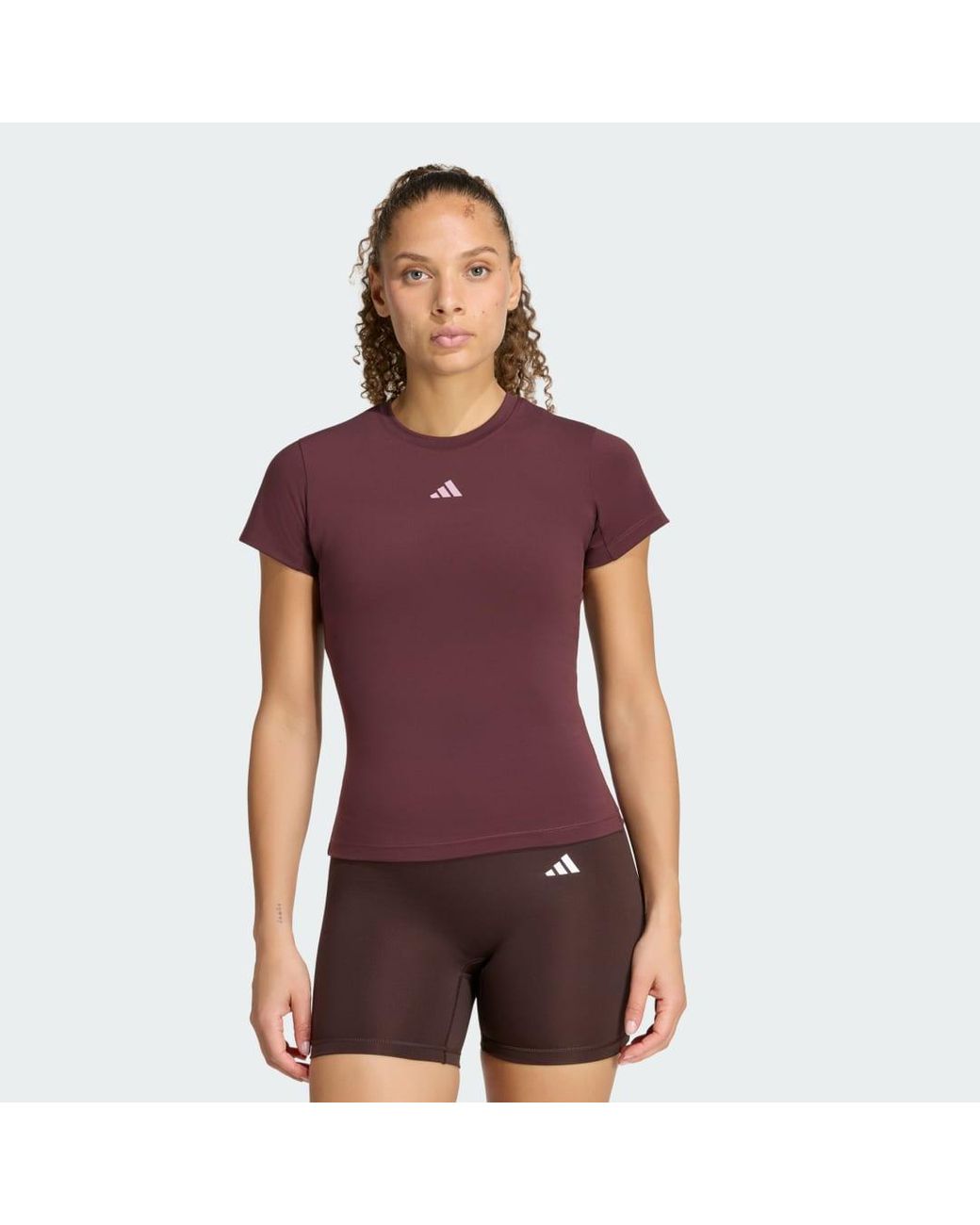Adidas Purple 3 Stripes Studio Baby T-Shirt