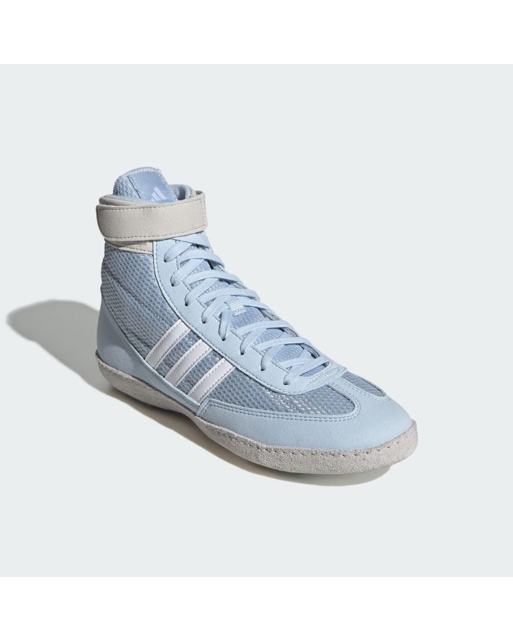 Adidas Blue Combat Speed 4 Wrestling Boots