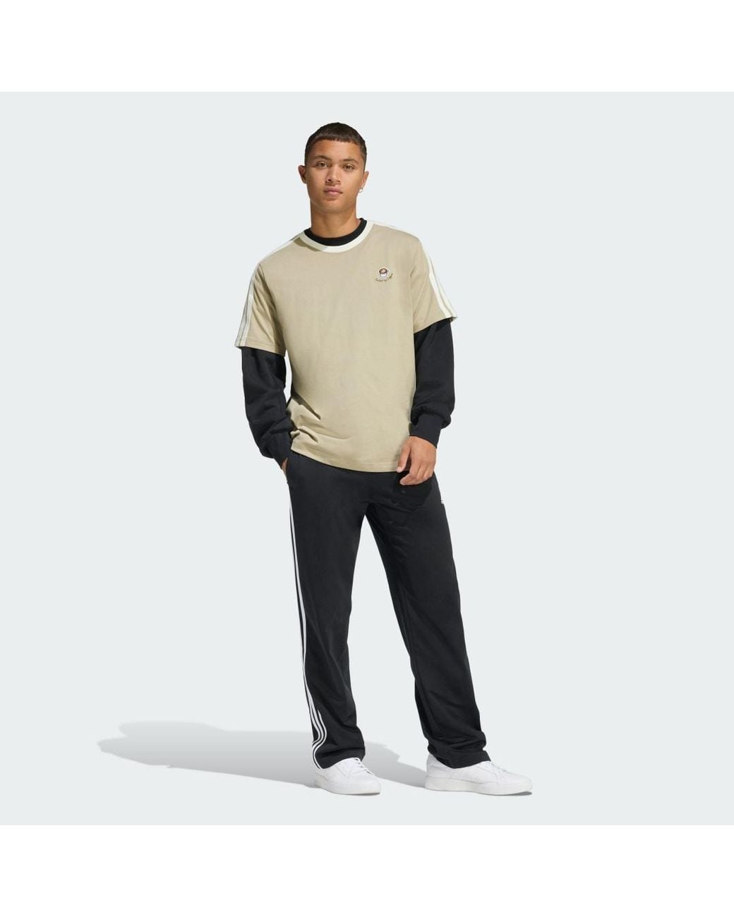 Adidas Natural Lux Coffee Cafe Cup Graphic T-Shirt for men