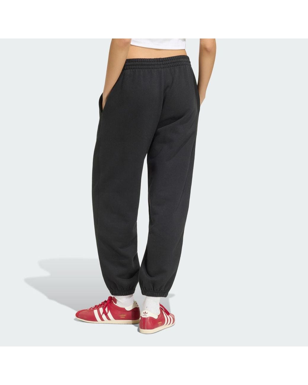 Adidas Black Essentials Loose Fleece Joggers