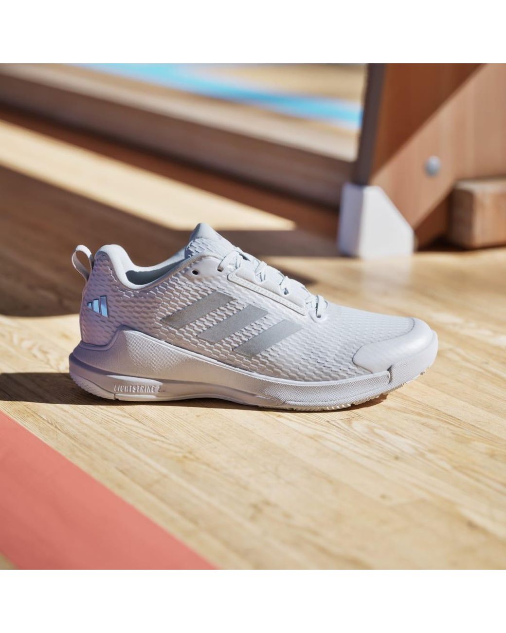Adidas White Novaflight 2 Indoor Shoes