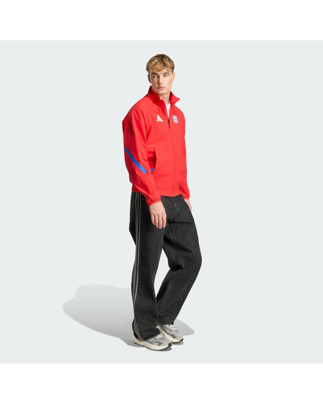 Adidas Originals Red Fc Bayern Z.N.E. Anthem Jacket for men