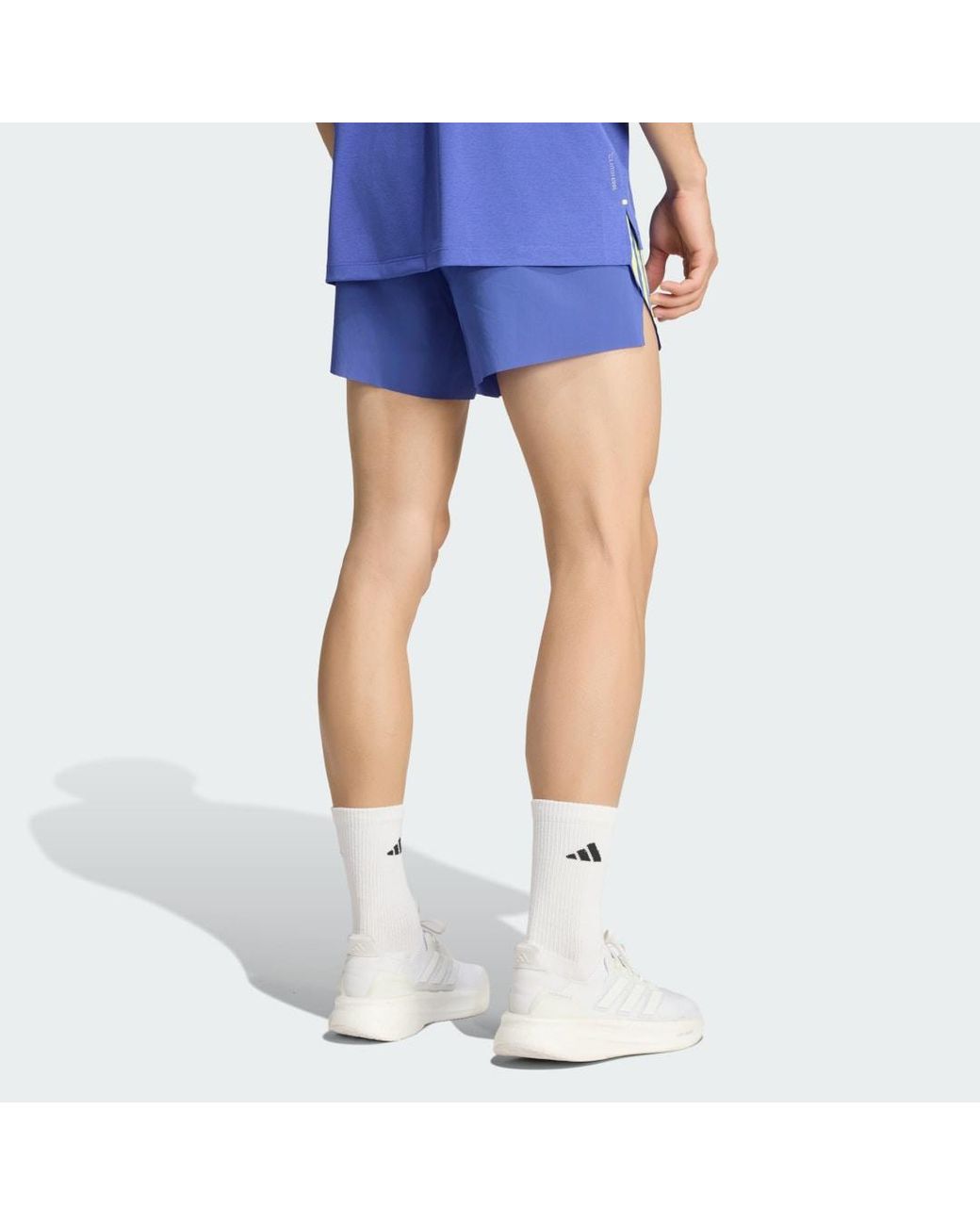 Adidas Blue Bmw Berlin-Marathon 2026 Adizero Running Split Short for men