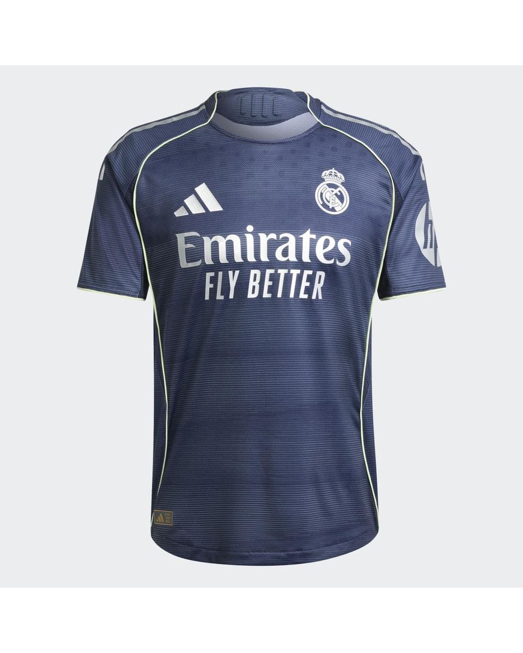 Adidas Blue Real Madrid 25/26 Away Authentic Jersey for men