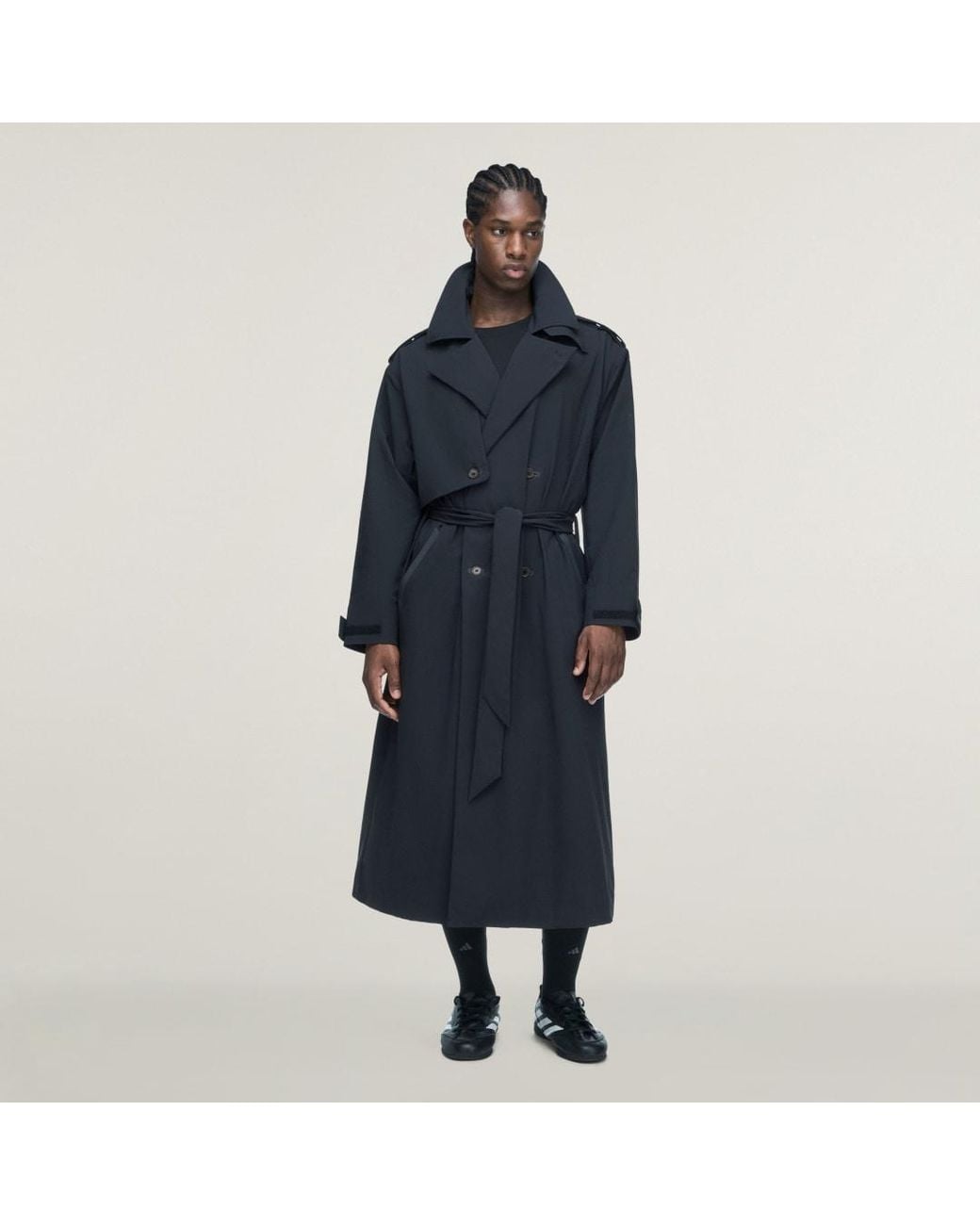 Adidas Blue X Entire Studios Uniform Trenchcoat for men