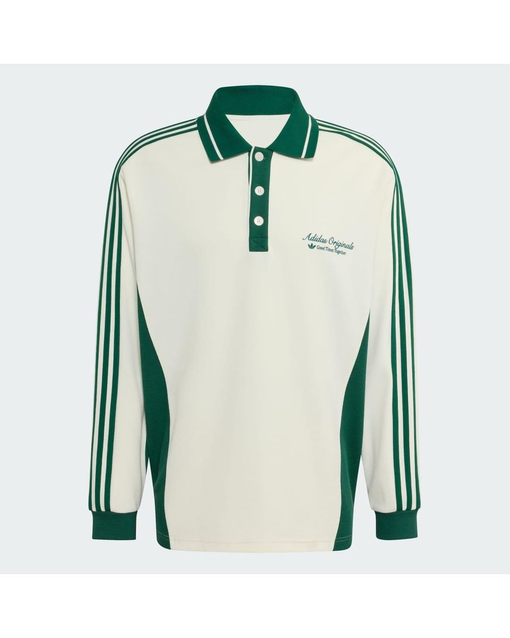 Adidas Green Polo Ls M Shirt for men