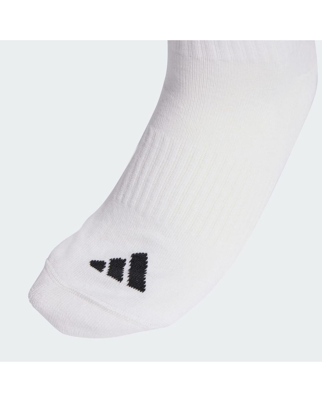 Adidas Black 3 Stripes Knee Socks 2 Pair Pack