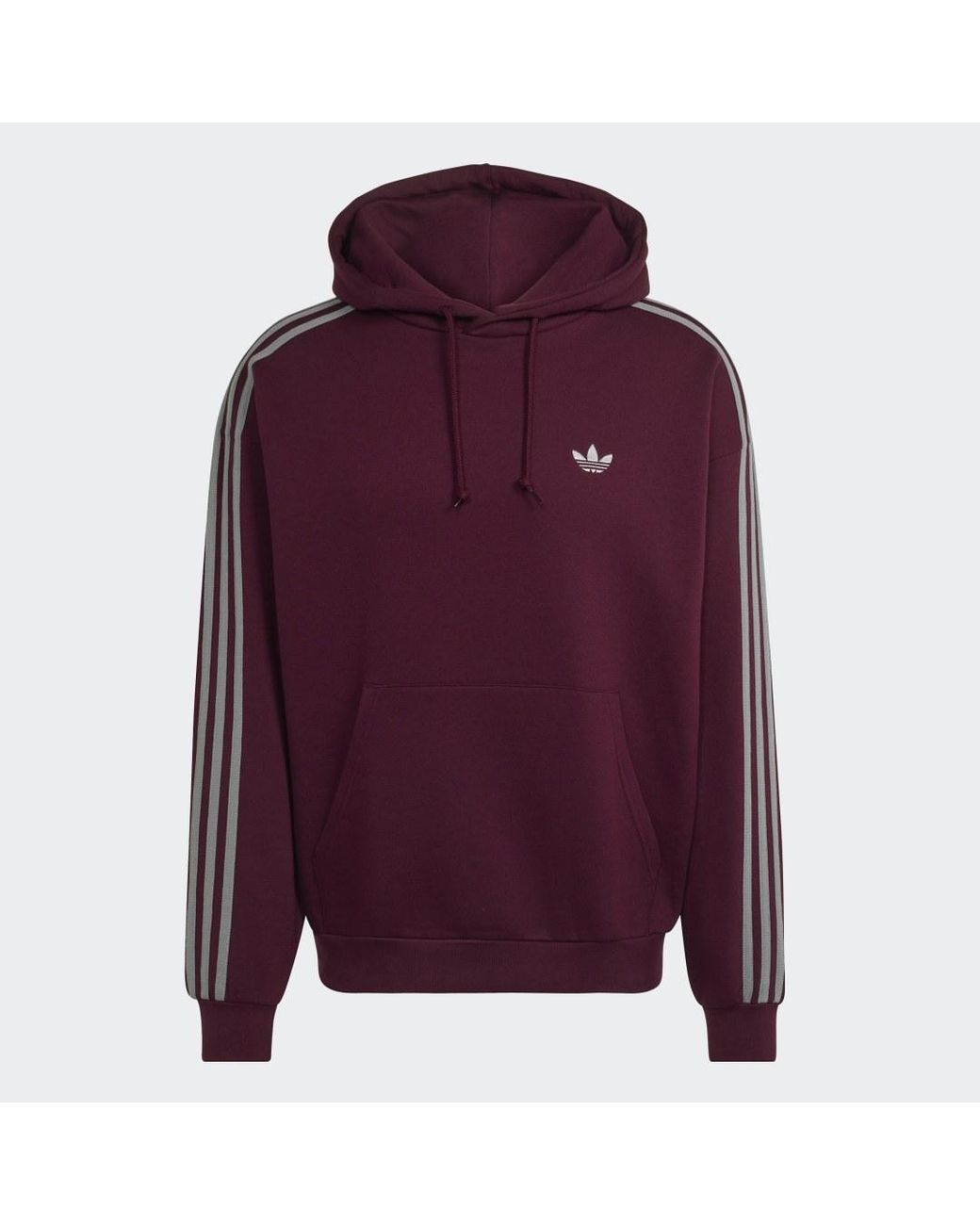 Adidas Purple Adicolor Classics 3-Stripes Hoodie for men