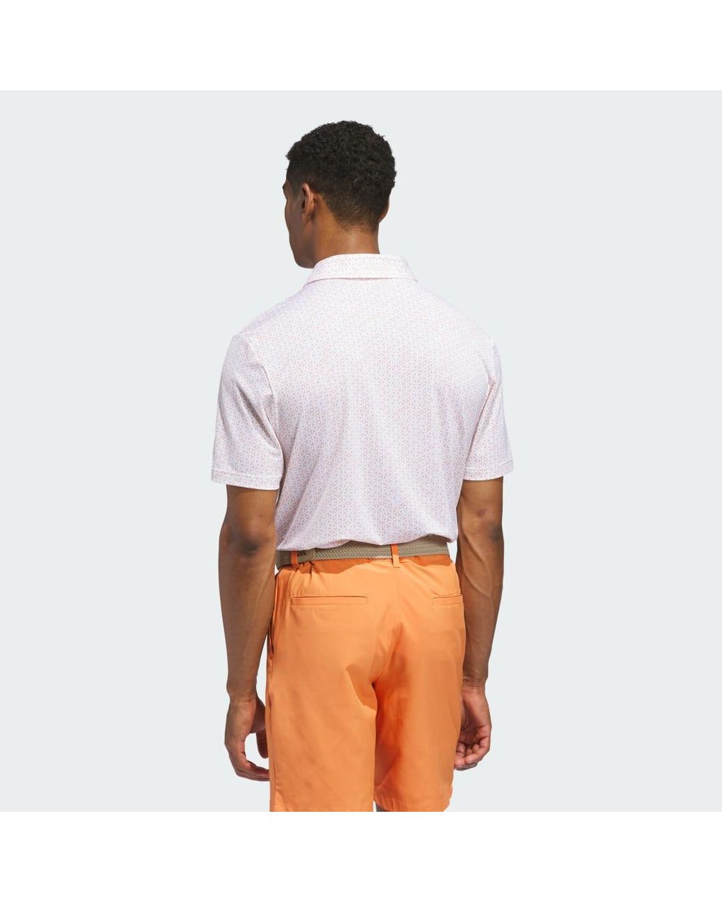 Adidas White Ultimate365 Mesh Tango Print Climacool Polo Shirt for men