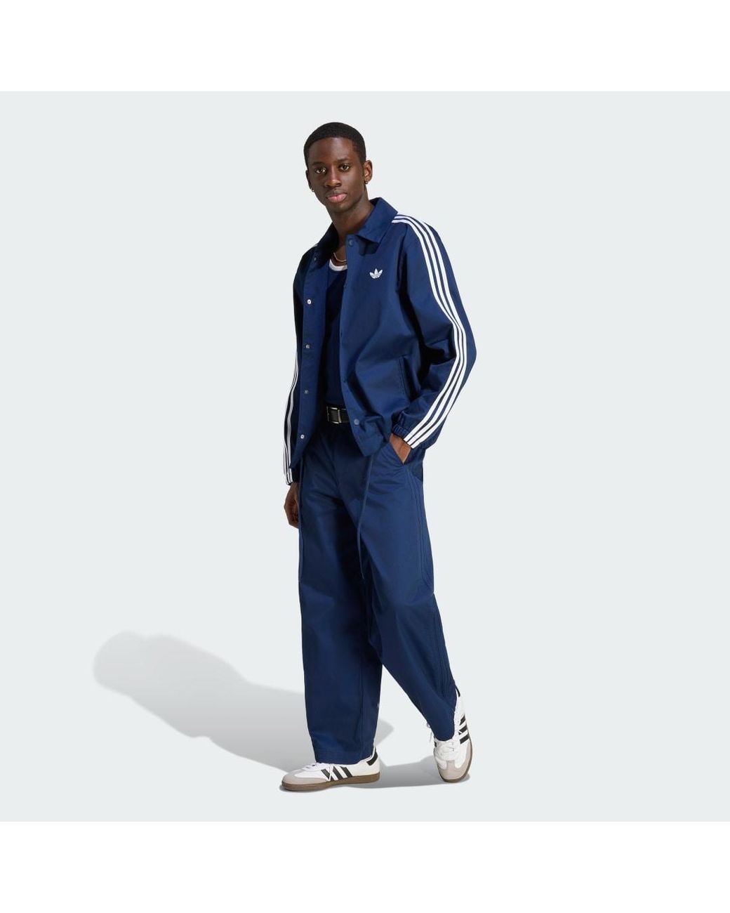 Adidas Blue 3S Jackets for men