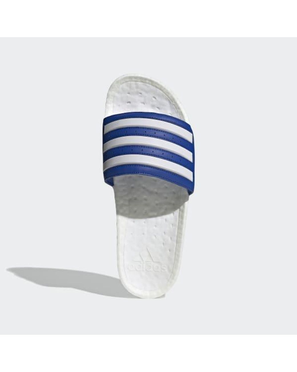 adidas Synthetic Adilette Boost Slides in Blue - Lyst