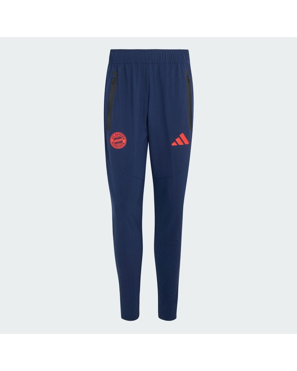 Adidas Blue Fc Bayern Muenchen Tiro Travel Tracksuit Bottoms for men