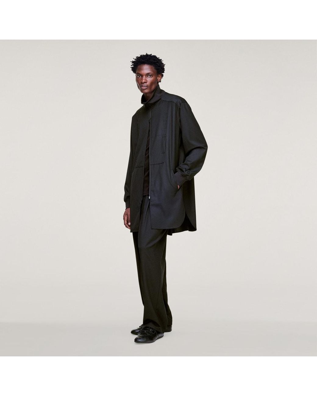 Adidas Black Y-3 Refined Wool Long Track Top for men