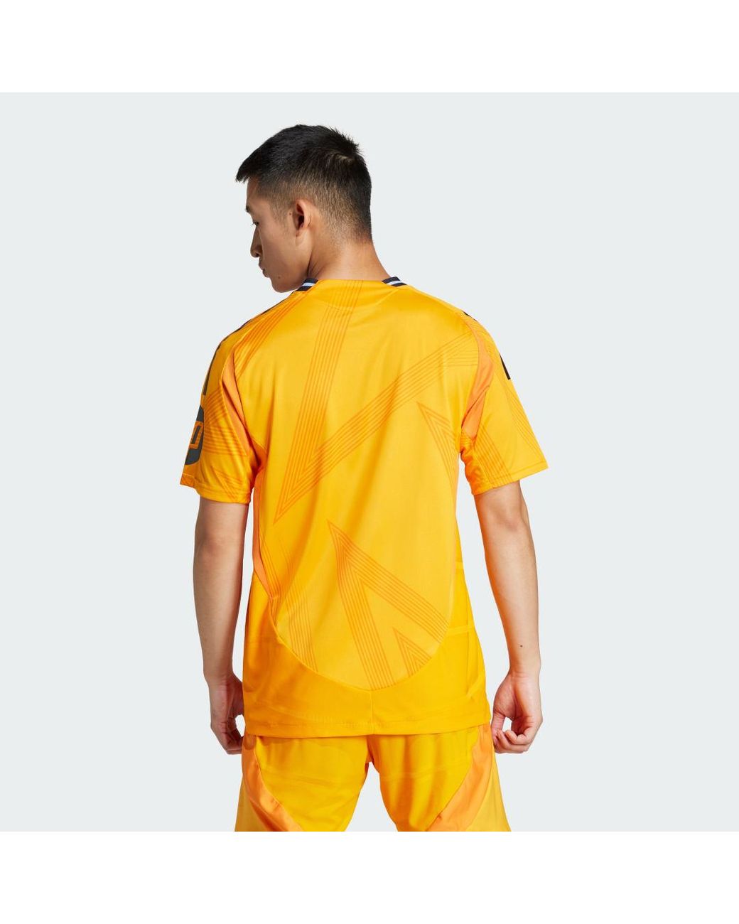Adidas Originals Orange Real Madrid 24/25 Away Authentic Jersey for men