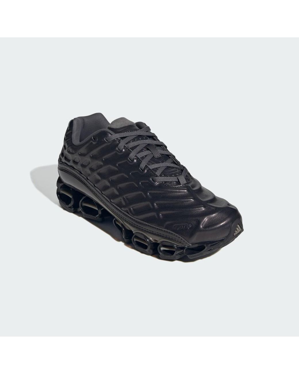 Adidas Black Baskets À Empiècements Embossés