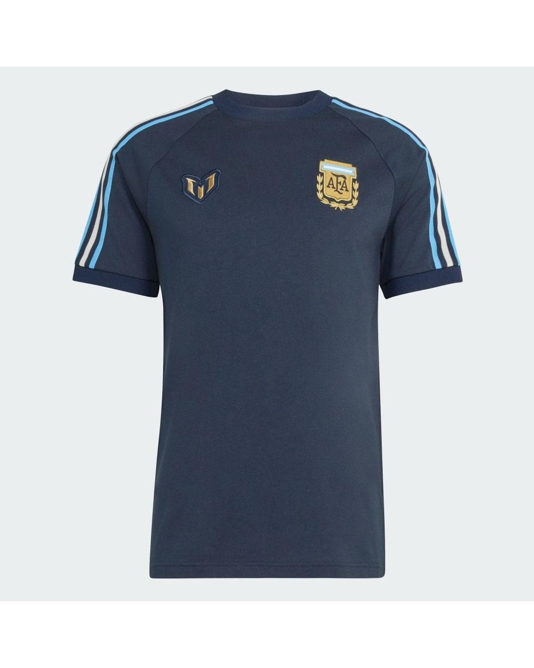 Adidas Blue Argentina Messi 26 Tee for men
