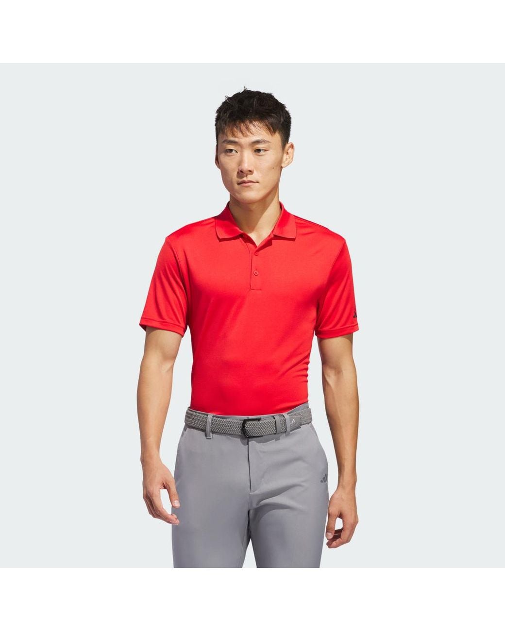 Adidas Red Core Performance Primegreen Polo Shirt for men