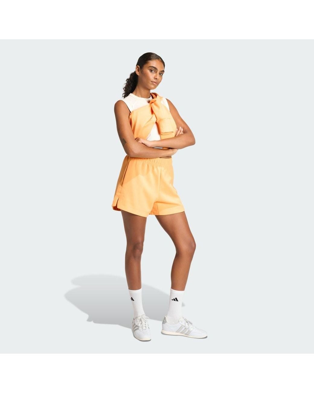 Adidas Orange Soft Lux Loose Sweatshirt