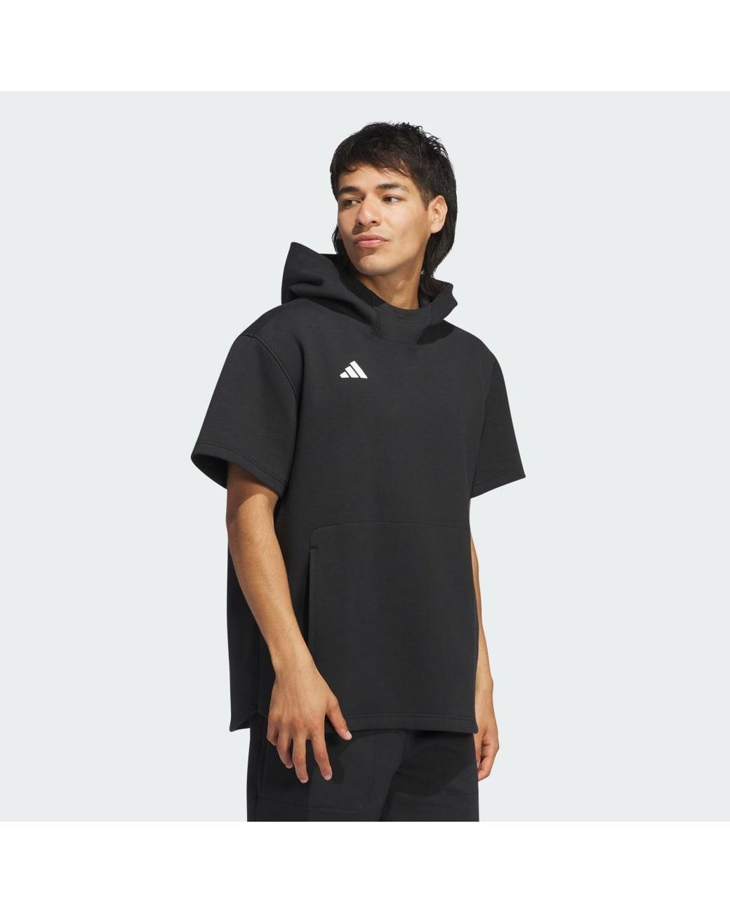 adidas Dugout Short Sleeve Hoodie Gender Neutral in Black Lyst UK