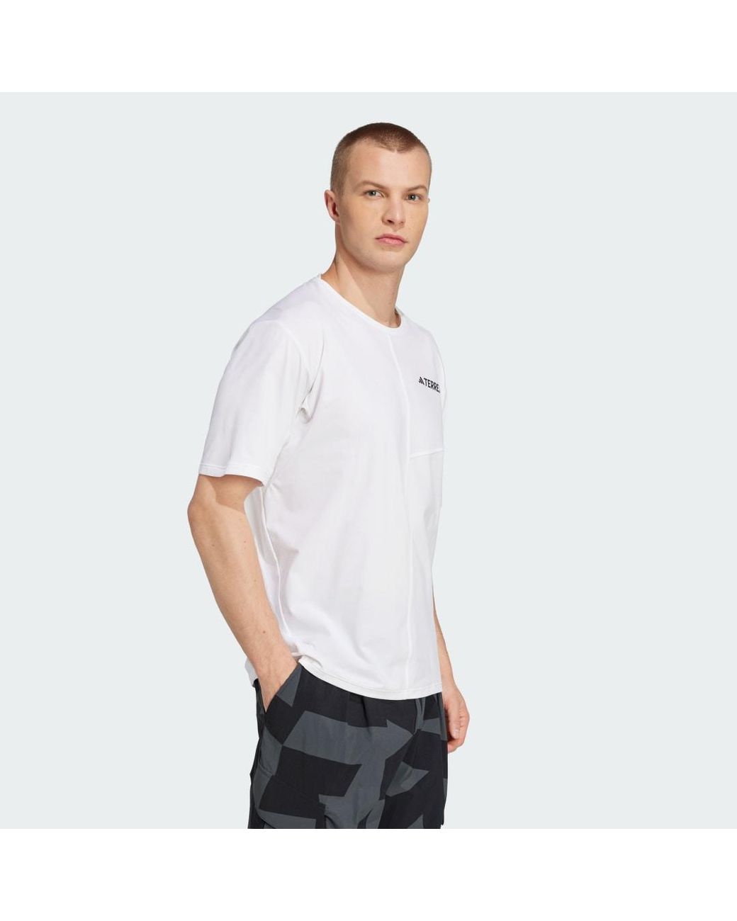 Adidas White Terrex Multi Climacool T-Shirt for men