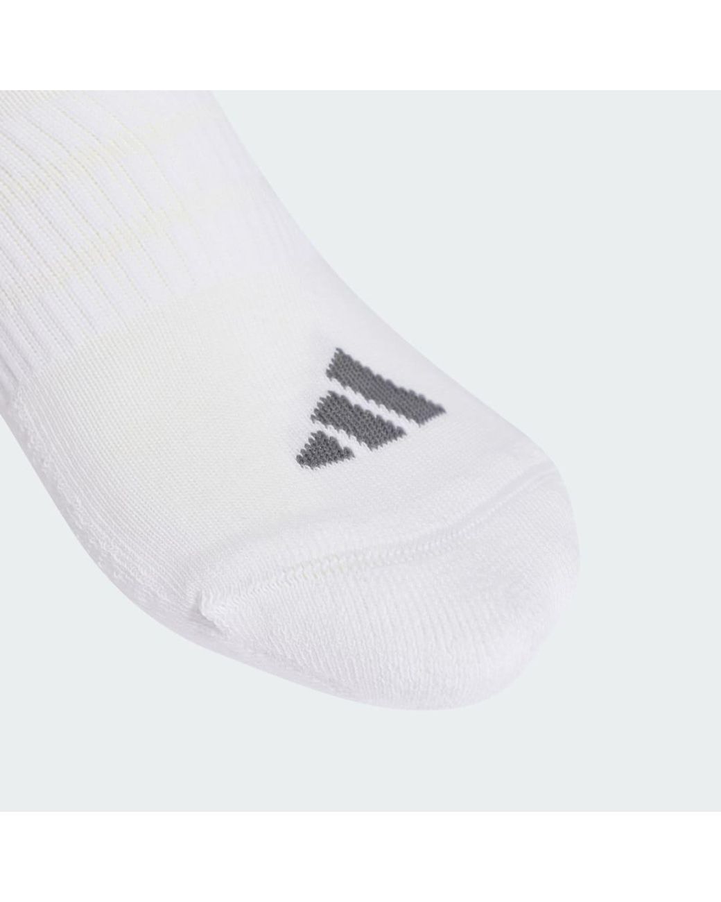 Adidas White Cushioned Essentials Low Cut Socks 3 Pair Pack