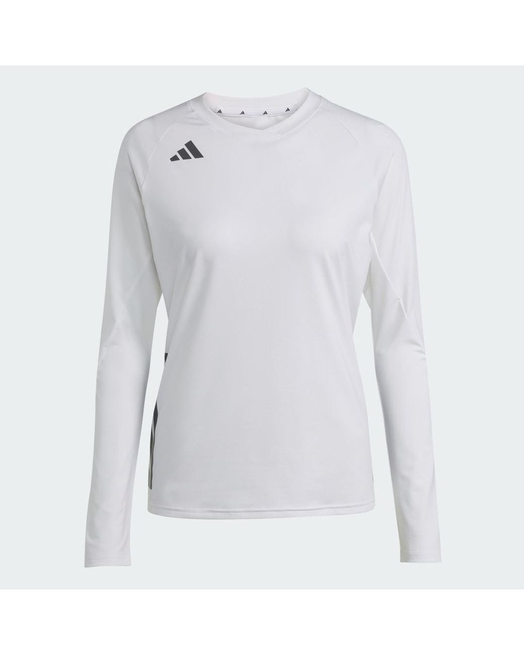 Adidas White Hilo Long Sleeve Volleyball Jersey