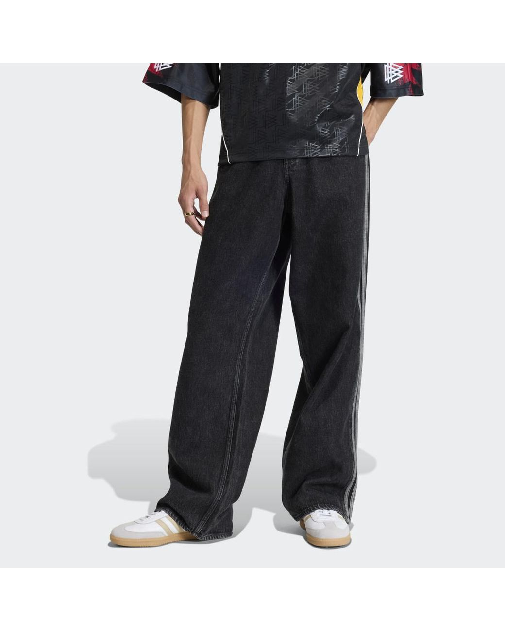 Adidas Blue Firebird Adicolor Denim Pants for men