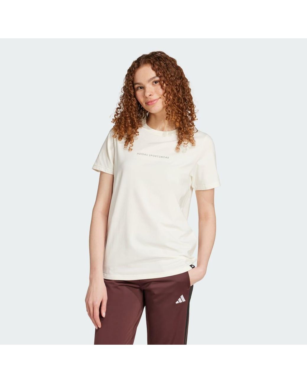 Adidas White Codes Doodle Camp Graphic T-Shirt