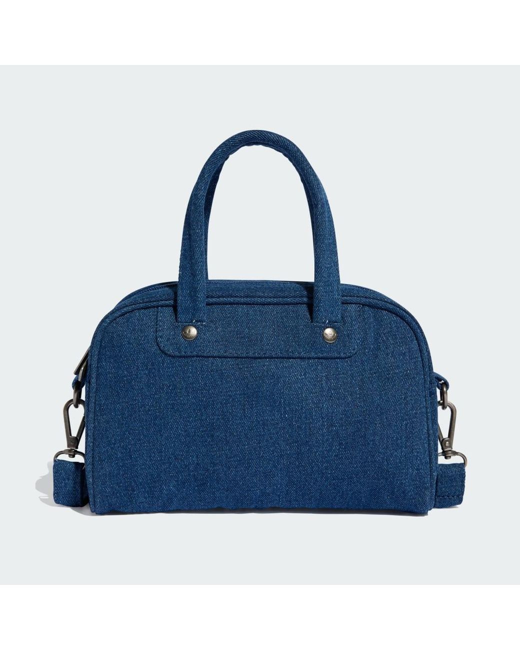 Adidas Blue Adicolor Mini Bowling Bag Denim
