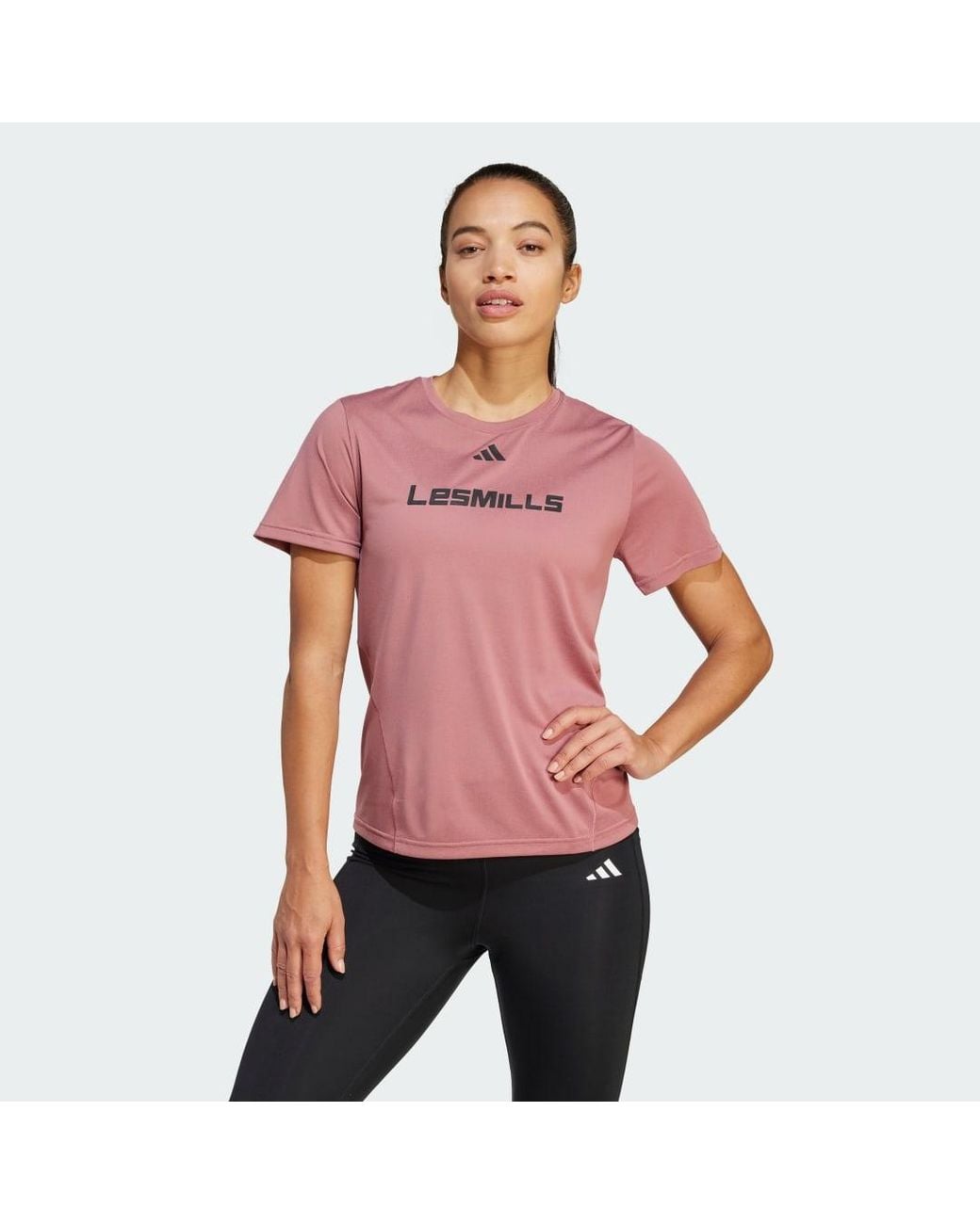 Adidas Originals Red Les Mills Graphic Tee