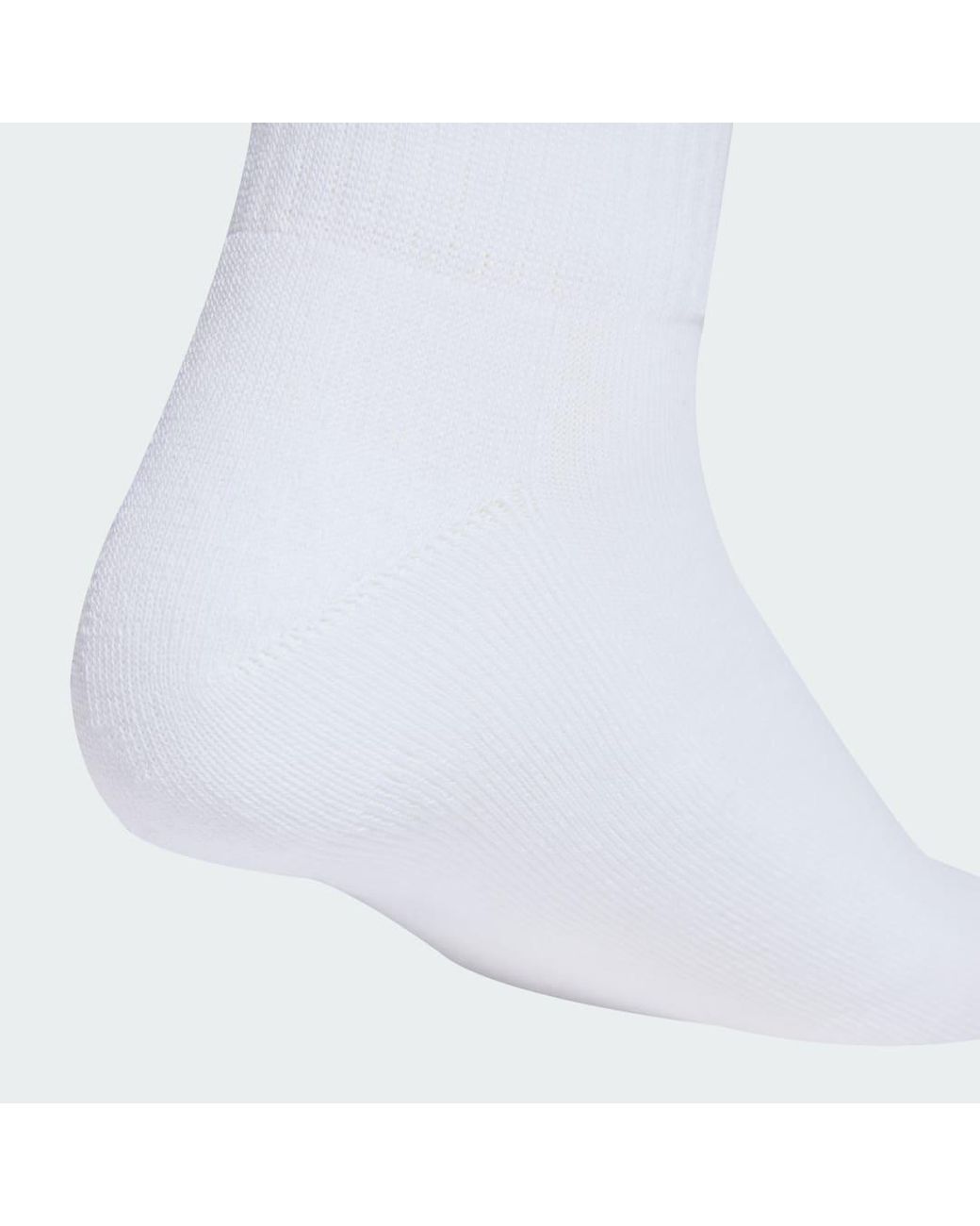 Adidas White Mid Ankle Sock 3 Pair Pack