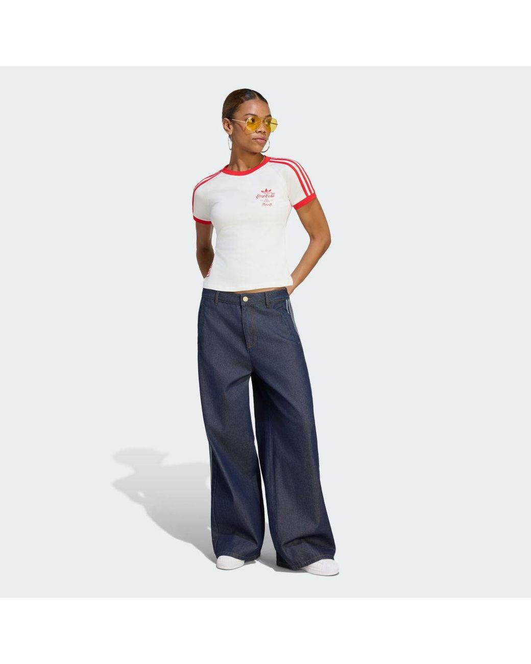 Adidas White X Coca-Cola 3-Stripes T-Shirt