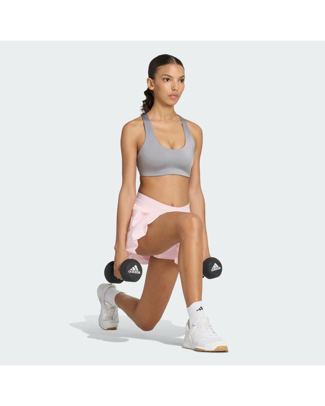 Adidas Pink Optime Tennis Medium Support Bra