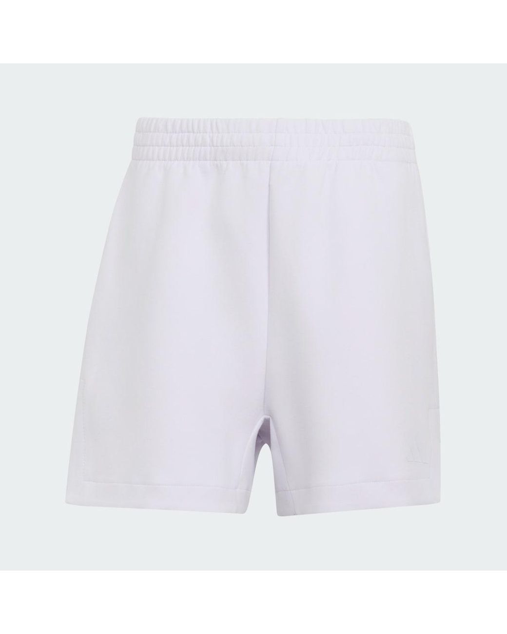Adidas White Soft Lux Loose Shorts