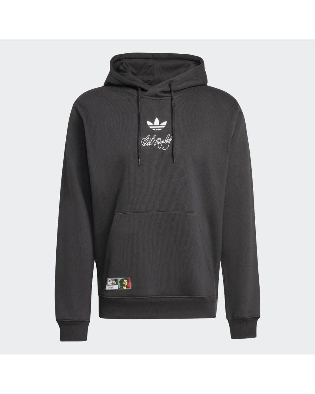 Adidas Black Bob Marley Originals Hoodie for men