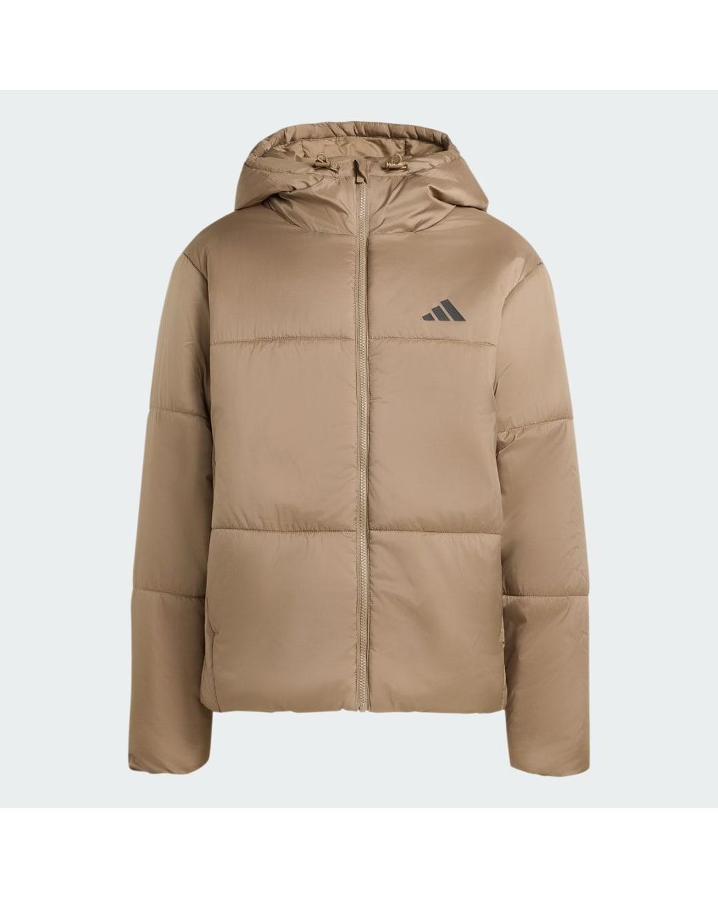 Adidas Brown Essentials Highloft Insulated Puffer Jacket for men