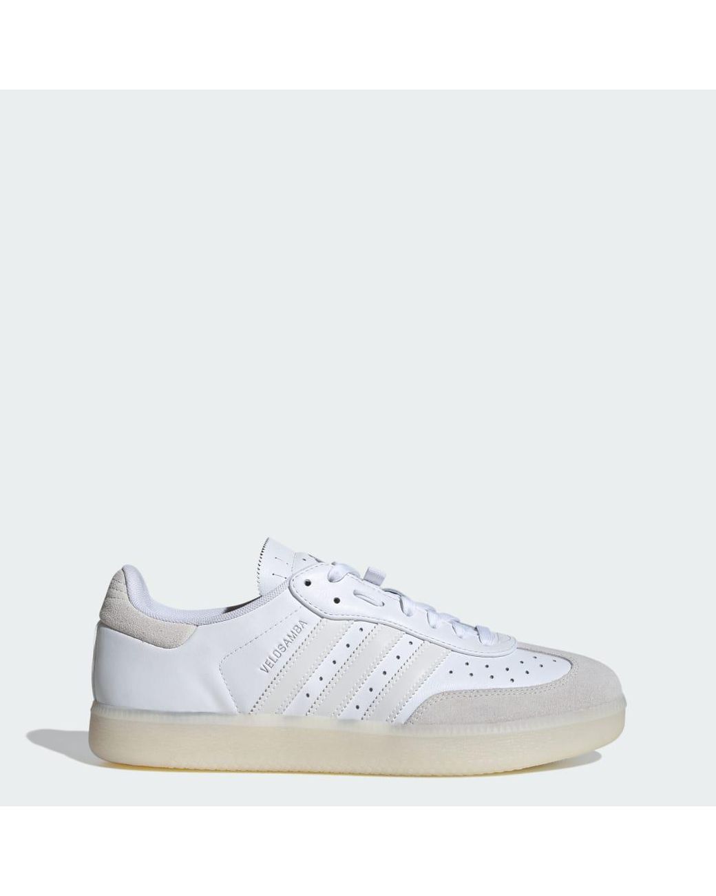 adidas Velosamba Leren Schoenen in het Wit Lyst NL