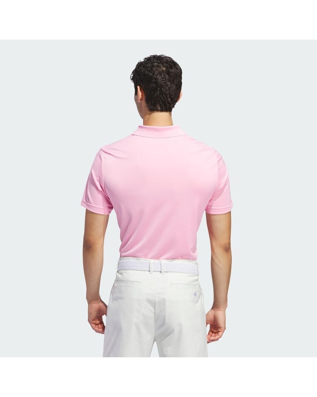 Adidas Pink Core Performance Primegreen Polo Shirt for men