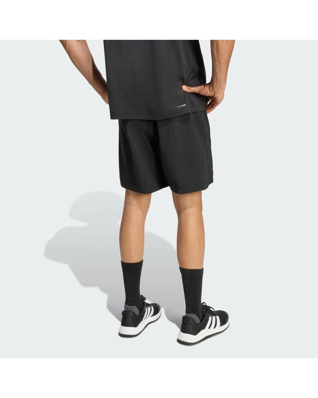 Adidas Black Workout Essentials Base Woven Short for men