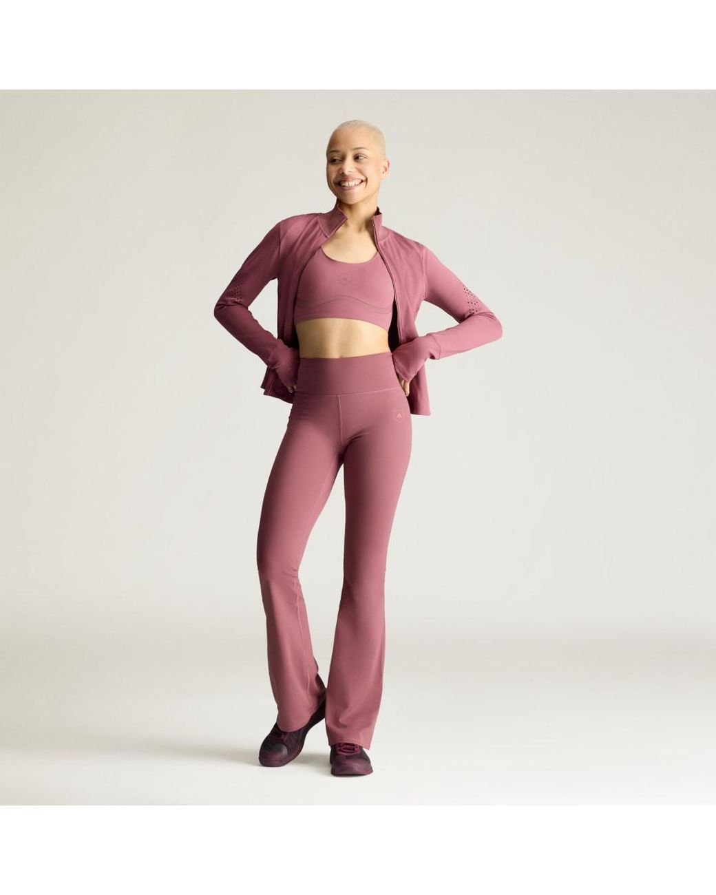 Adidas Pink By Stella Mccartney Training Flared Legging
