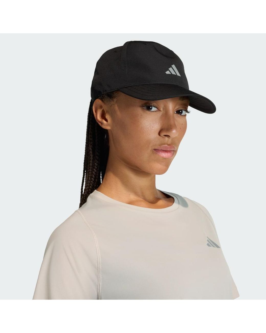 Adidas Black Running Essential Climacool 6 Panel Baseball Cap