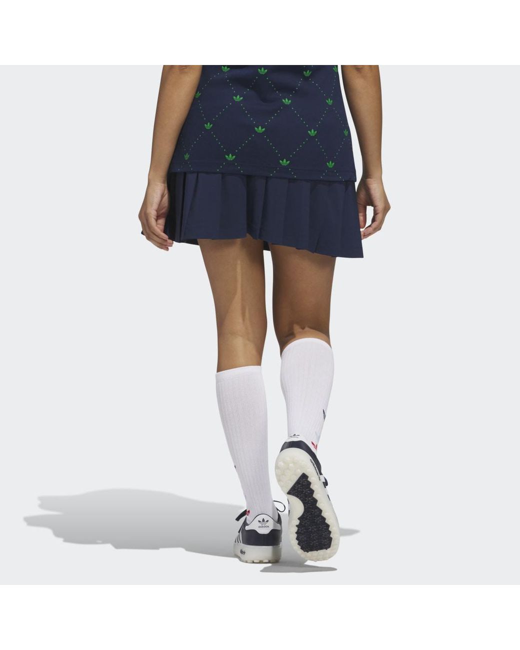 Adidas Blue Originals Pleated Skirt