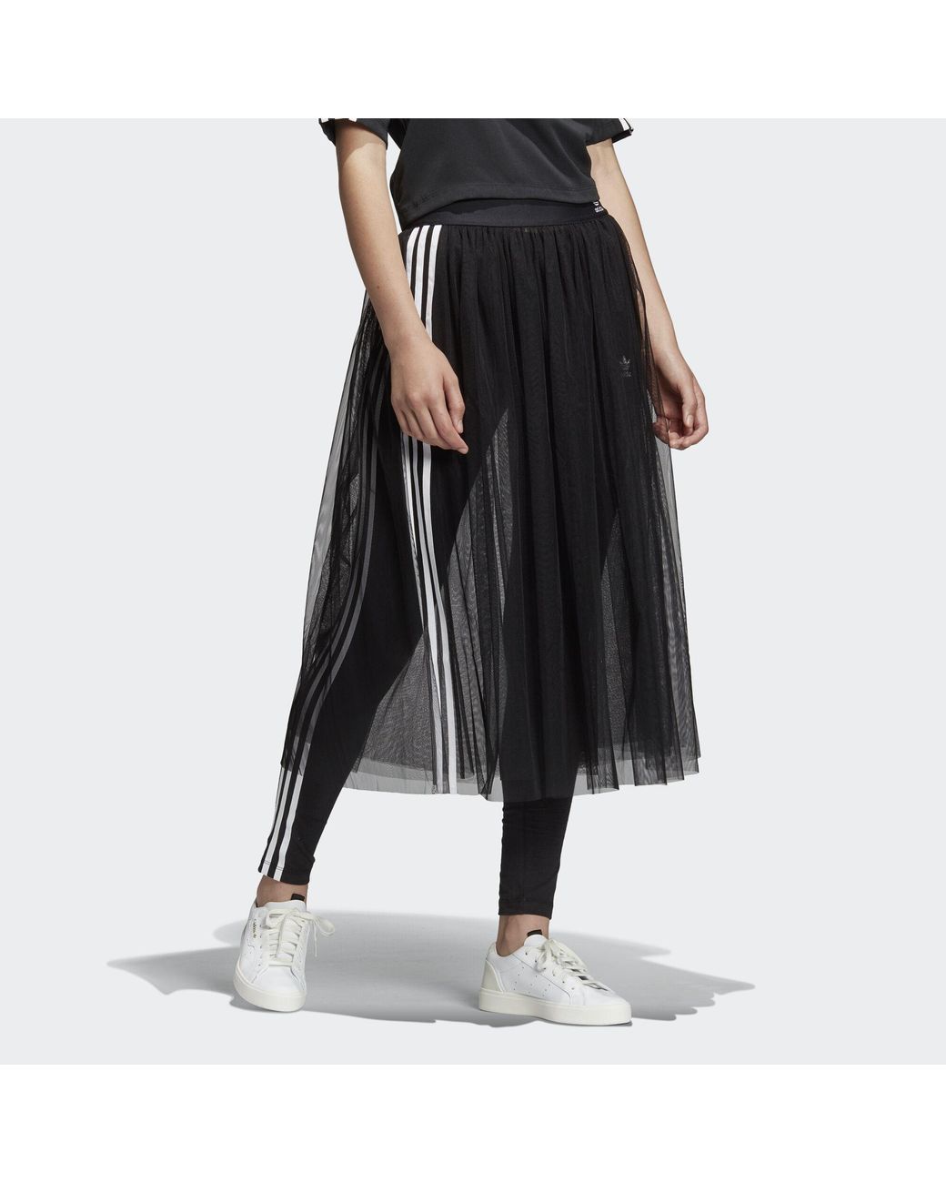 adidas Tulle Skirt in Black | Lyst UK