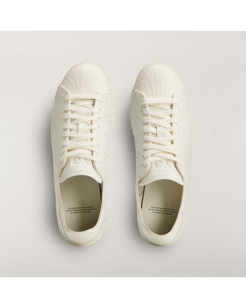 Adidas White Y-3 Superstar Trainers