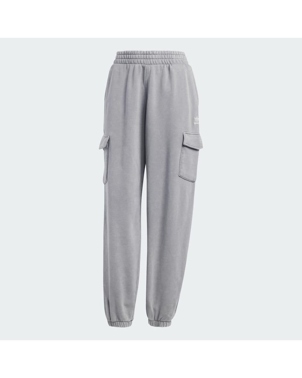 Adidas Gray Acid-Washed Sweat Pants