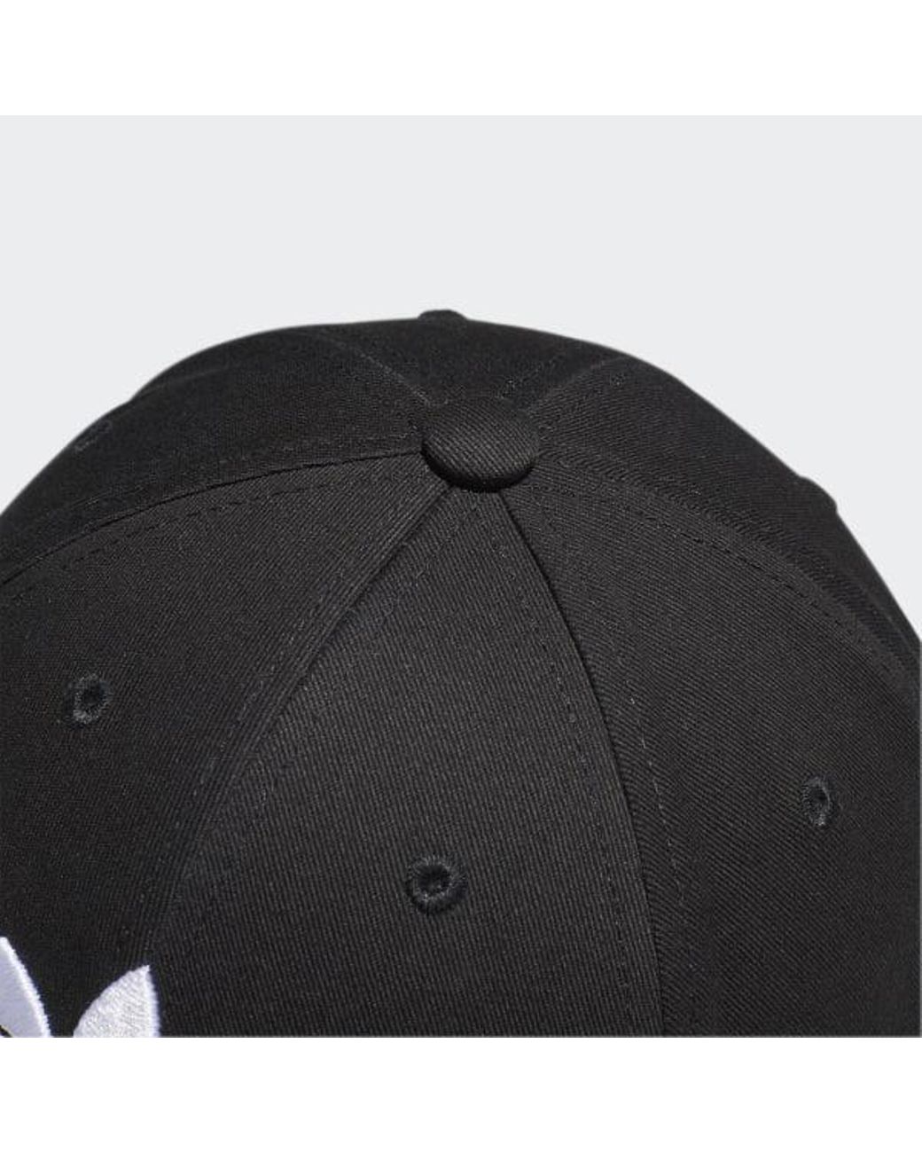 adidas trefoil baseball cap black